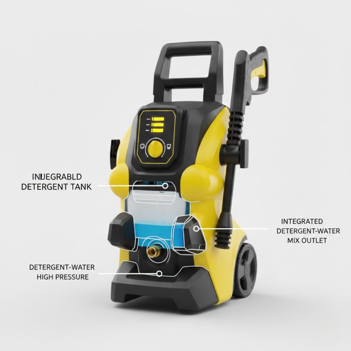 Integruotas ploviklio rezervuaras